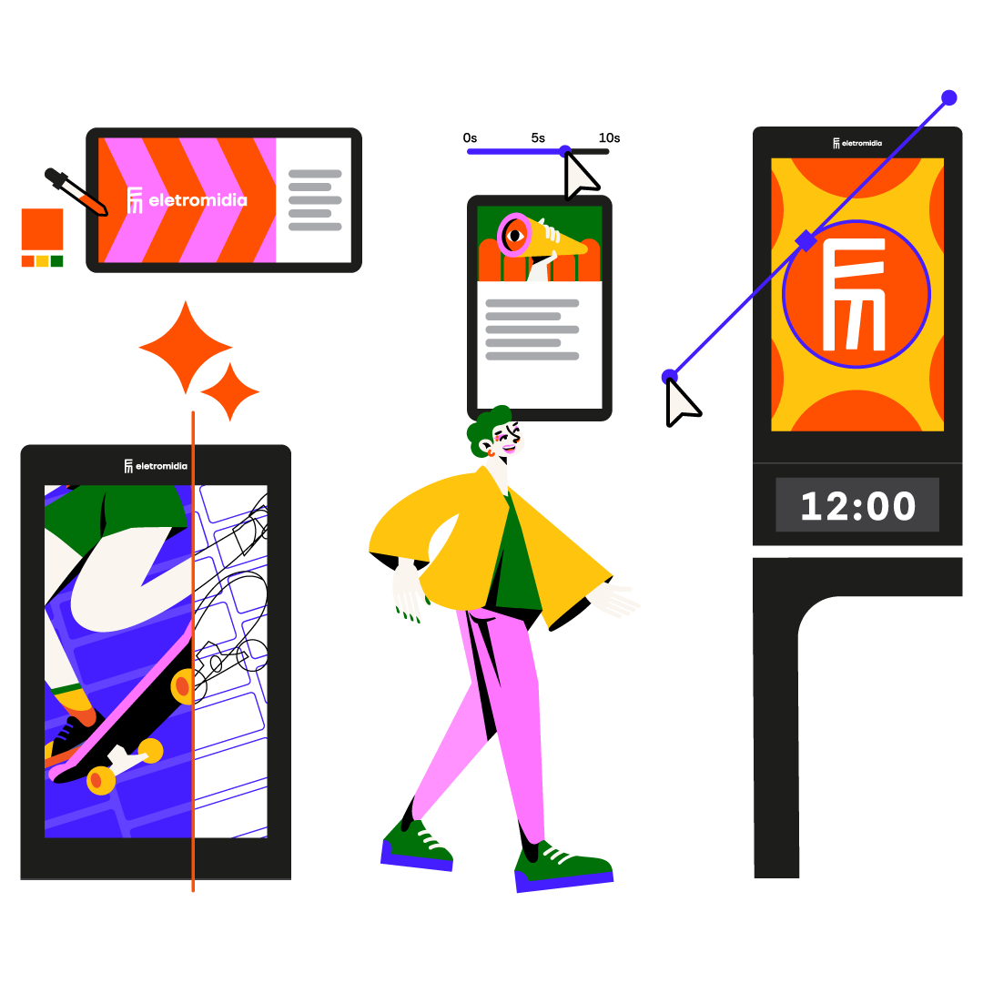 Ilustração OOH - Assistente de Anúncios